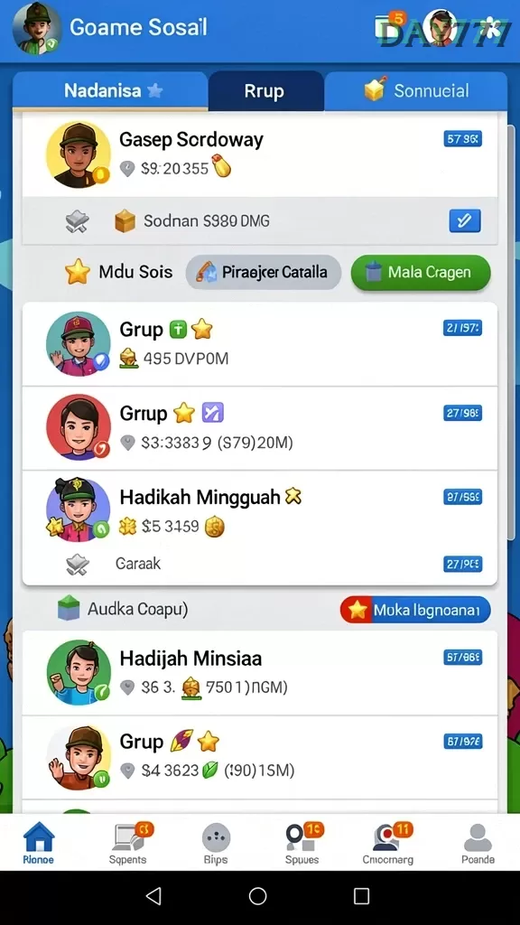 Cuplikan layar MPO999 — pengaturan akun
